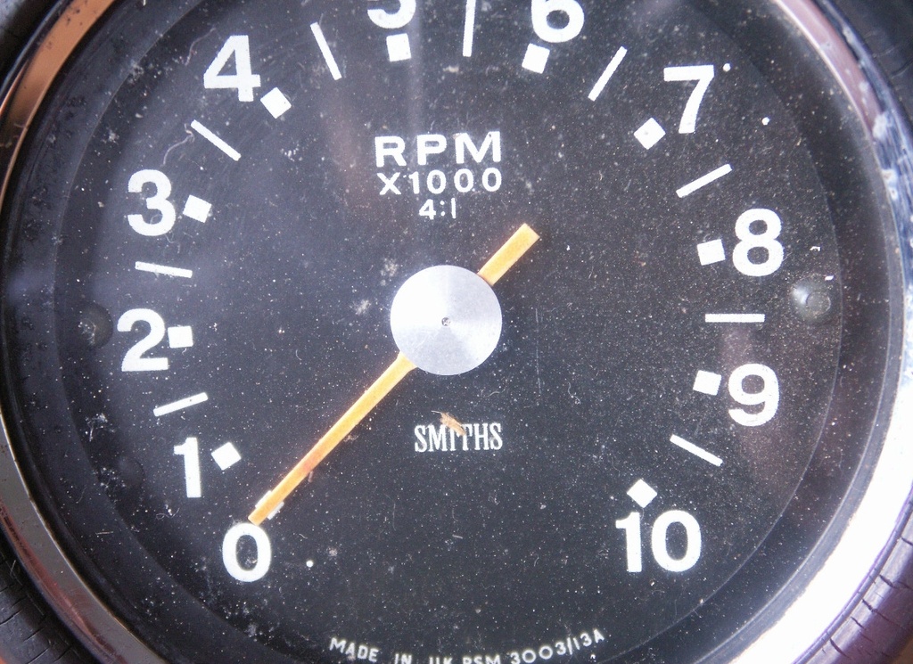 bsa Triumph Tachometer Black Face 1970 On, 3003/13A, Bonneville Daytona TR6 B983