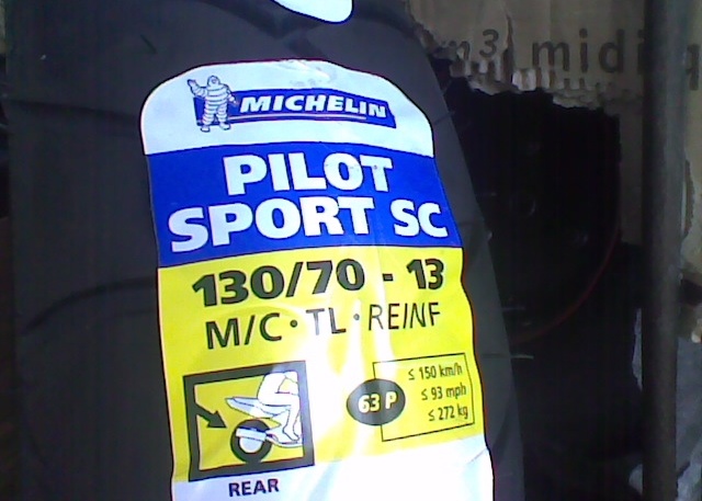 MICHELIN PILOT SPORT ΕΛΑΣΤΙΚΟ ΠΙΣΩ 130 - 70 - 13 ΓΙΑ ΓΡΗΓΟΡΑ SCOOTER