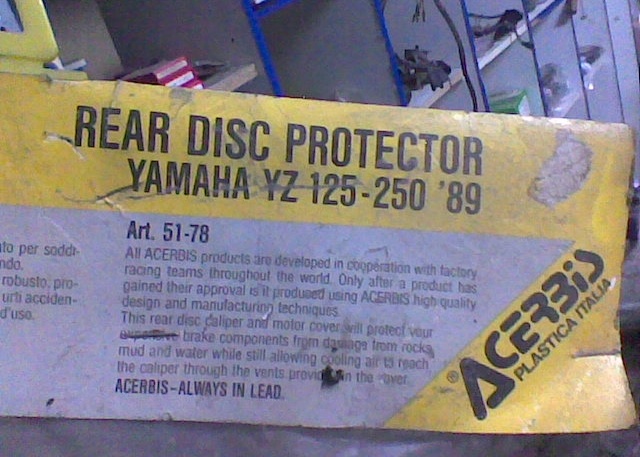 YAMAHA YZ125-250 KAI DT125 ΠΡΟΣΤΑΤΕΥΤΙΚΟ ΔΙΣΚΟΦΡΕΝΟΥ ΑΠΟΣΤΟΛΗ ΣΕ ΟΛΗ ΤΗΝ ΕΛΛΑΔΑ