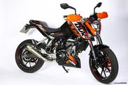 KTM Duke 125 Duke 200 2011/2017 Σέλες Οδηγού και Συνεπιβάτη και χειρολαβές σαν Καινούριες!!!