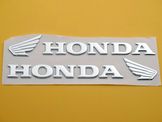 HONDA  Αυτοκόλλητα Ανάγλυφα χρωμίου Εμβλήματα ντεπόζιτου!!!