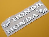 HONDA  Αυτοκόλλητα Ανάγλυφα χρωμίου Εμβλήματα ντεπόζιτου!!!