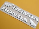 HONDA  Αυτοκόλλητα Ανάγλυφα χρωμίου Εμβλήματα ντεπόζιτου!!!