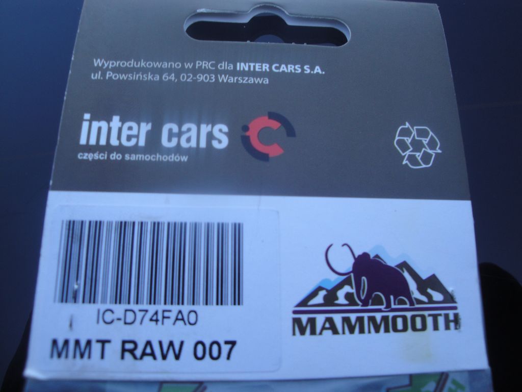 Υαλοκαθαριστήρες MAMOOTH MMT RAW 007 VW POLO 1198cc 2007-2009