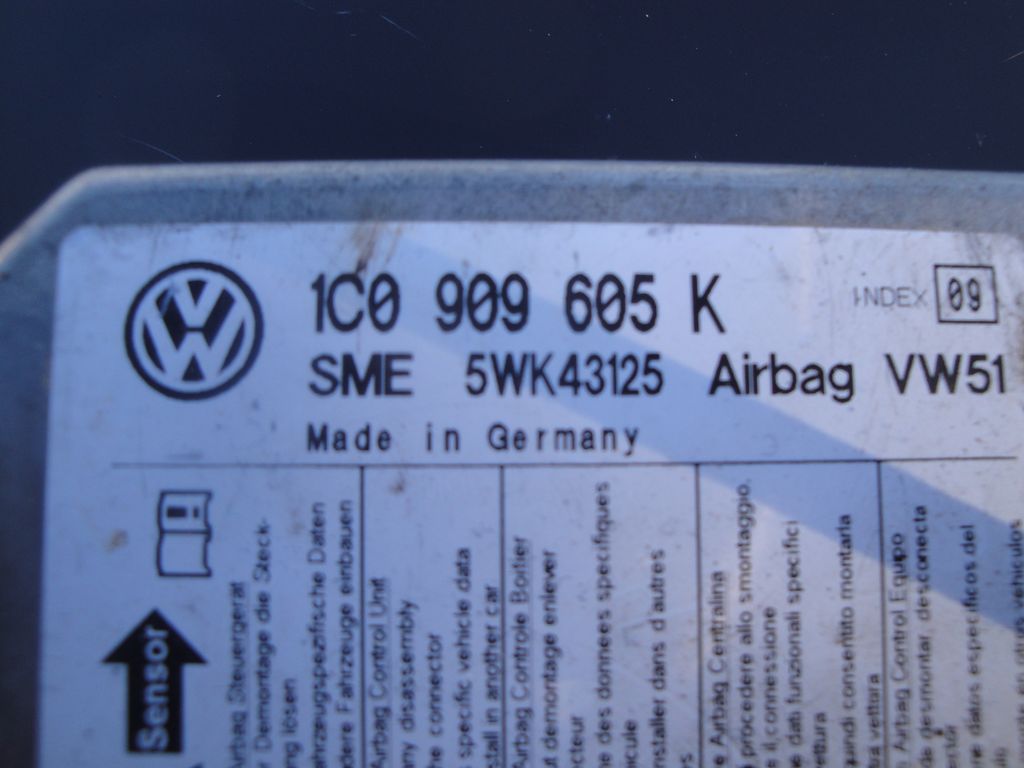 Εγκέφαλος AIR BAG 1C0909605K SKODA FABIA 1999-2007