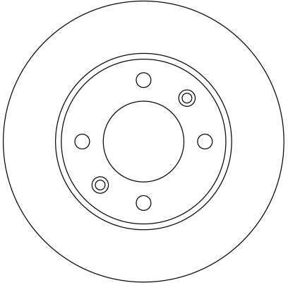 Δισκόπλακα πίσω TRW DF4185 CITROEN C2 1400CC 2006