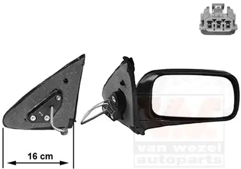 Καθρέπτης Ηλεκτρικός NISSAN ALMERA Liftback / 5dr 1998 - 2000 ( N15 ) 1.4  ( GA14DE  ) (87 hp ) Βενζίνη #015907481