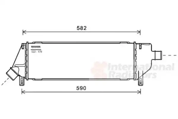 Ψυγείο Intercooler NISSAN MICRA Hatchback / 3dr 2003 - 2005 ( K12 ) 1.5 dCi  ( K9K 704  ) (65 hp ) Πετρέλαιο #024406200