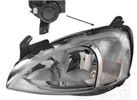 Φανάρι Εμπρός OPEL COMBO Mini Van 2000 - 2004 1.3 CDTI 16V  ( Y 13 DT,Z 13 DT  ) (69 hp ) Πετρέλαιο #028605132