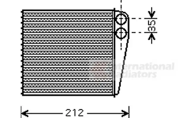 Ψυγείο Καλοριφέρ RENAULT CLIO ( CR ) Hatchback / 3dr 2009 - 2013 1.2  ( D7F 766  ) (58 hp ) Βενζίνη #034706500