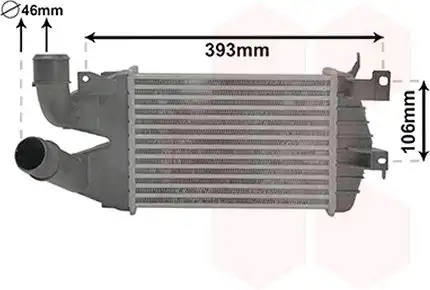 Ψυγείο Intercooler OPEL ASTRA Hatchback / 5dr 2004 - 2007 ( H ) 1.3 CDTI (L48)  ( Z 13 DTH  ) (90 hp ) Πετρέλαιο #047106220