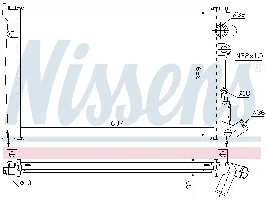 Ψυγείο Νερού CITROEN XSARA ( N1 ) Liftback / 5dr 1997 - 2000 1.8 i  ( LFX (XU7JB)  ) (90 hp ) Βενζίνη #059806330