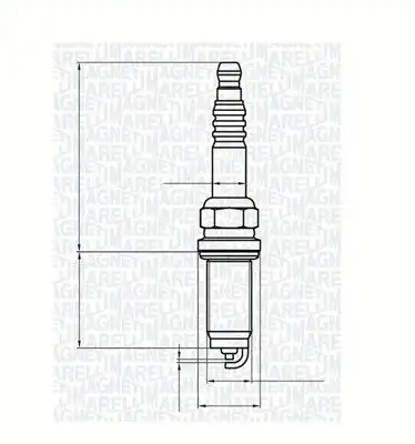 Μπουζί PEUGEOT 206 1998 - 2002 MAGNETI MARELLI 062000786304