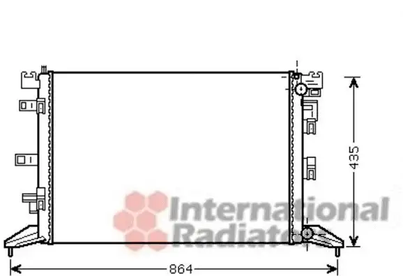 Ψυγείο Νερού RENAULT LAGUNA ( BT ) Liftback / 5dr 2007 - 2012 2.0 16V (BT05, BT0F, BT0W)  ( M4R 704  ) (140 hp ) Βενζίνη #067906305