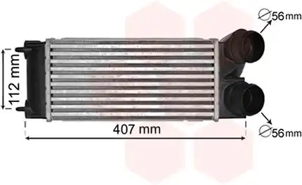 Ψυγείο Intercooler CITROEN C4 PICASSO MPV / ΠΟΛΥΜΟΡΦΙΚΑ / 5dr 2007 - 2012 ( UD ) 1.6 16V  ( 5FX (EP6DT)  ) (150 hp ) Βενζίνη #071706220