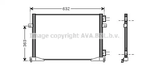 Ψυγείο A/C (Εξωτερικό) RENAULT TRAFFIC Van 2006 - 2014 ( FL ) 1.9 dCi  ( F9Q 760  ) (102 hp ) Πετρέλαιο #074106400