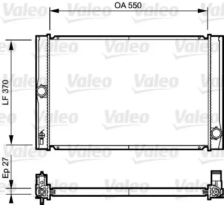 Ψυγείο Νερού TOYOTA AURIS Hatchback / 5dr 2007 - 2010  ( E150 ) 1.4 D-4D (NDE150_)  ( 1ND-TV  ) (90 hp ) Πετρέλαιο #074606320