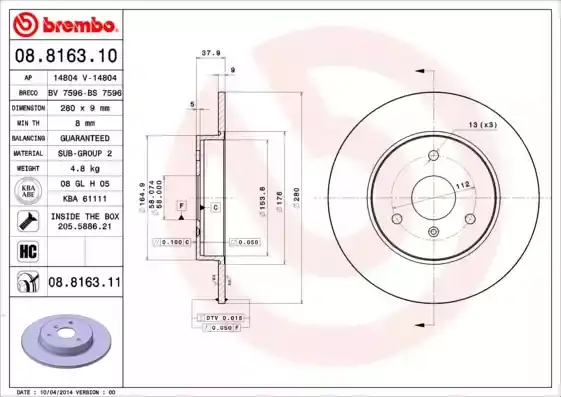 Δισκόπλακες SMART FORTWO …
