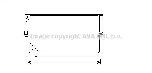 Ψυγείο A/C (Εξωτερικό) TOYOTA COROLLA Liftback / 5dr 1987 - 1992 ( EE90 ) 1.3 i (EE90)  ( 2E,2E-E  ) (75 hp ) Βενζίνη #096906400