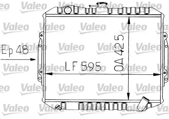 Ψυγείο Νερού MITSUBISHI PAJERO SUV/ SOFT-TOP / 3dr 1983 - 1991 2.3 TD (L043G, L048G)  ( 4D55 T  ) (84 hp ) Πετρέλαιο #097706300