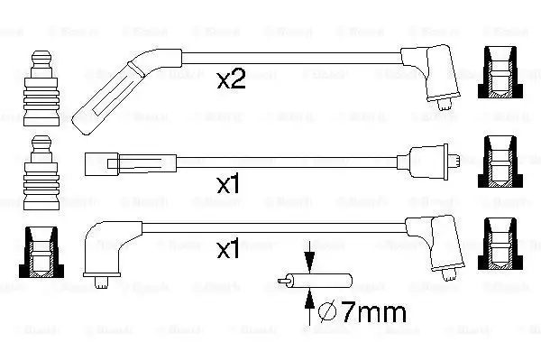 Μπουζοκαλώδιο / Εξαρτήματα Σύνδεσης BOSCH 0 986 356 988