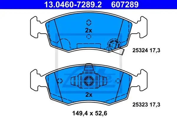 Τακάκια Σετ FIAT PANDA 2012 - ATE 13.0460-7289.2