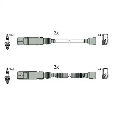 Μπουζοκαλώδιο / Εξαρτήματα Σύνδεσης SMART FORTWO 2004 - 2007 ( 450 ) HITACHI 134952