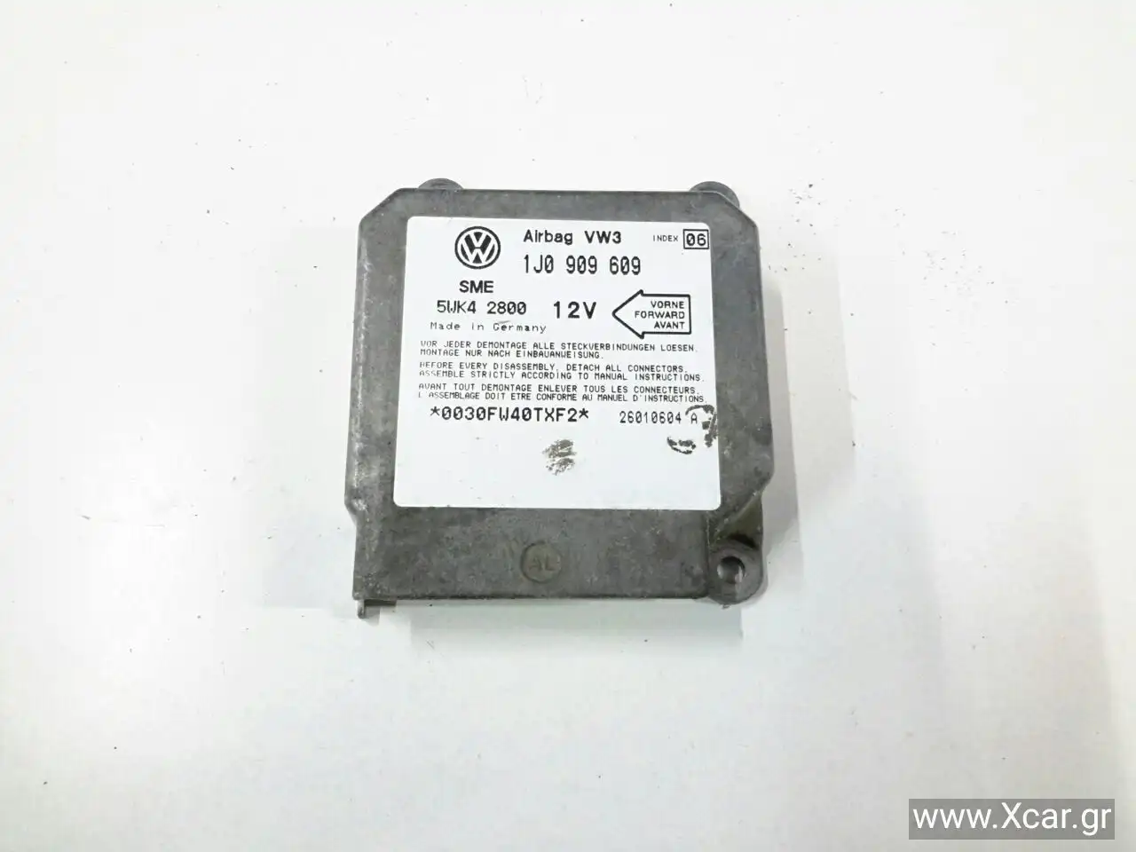 Εγκέφαλος Αερόσακων SEAT IBIZA Hatchback / 3dr 1999 - 2002 ( 6K ) 1.0  ( AAU  ) (45 hp ) Βενζίνη #5WK42800