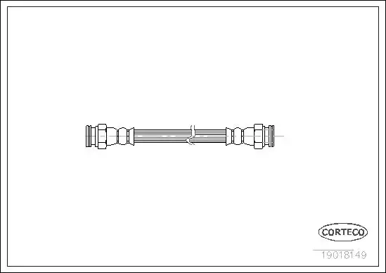 Μαρκούτσια Φρενων FIAT PANDA 2003 - 2009 ( 169 ) CORTECO 19018149