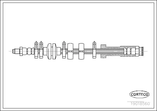 Μαρκούτσια Φρενων FIAT PANDA 2003 - 2009 ( 169 ) CORTECO 19018560