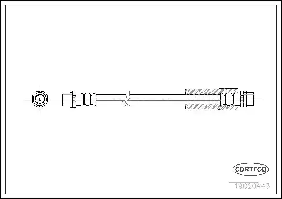Μαρκούτσια Φρενων AUDI 100 1991 - 1995 ( 4A ) ( C4 ) CORTECO 19020443