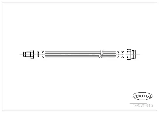 Μαρκούτσια Φρενων FIAT PANDA 1981 - 1986 ( 141A ) CORTECO 19025843