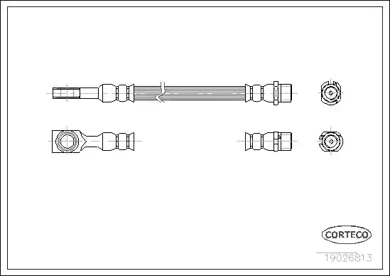 Μαρκούτσια Φρενων OPEL ASTRA 2004 - 2007 ( H ) CORTECO 19026813