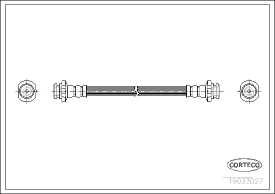 Μαρκούτσια Φρενων NISSAN MICRA 2000 - 2003 ( K11 ) CORTECO 19033027