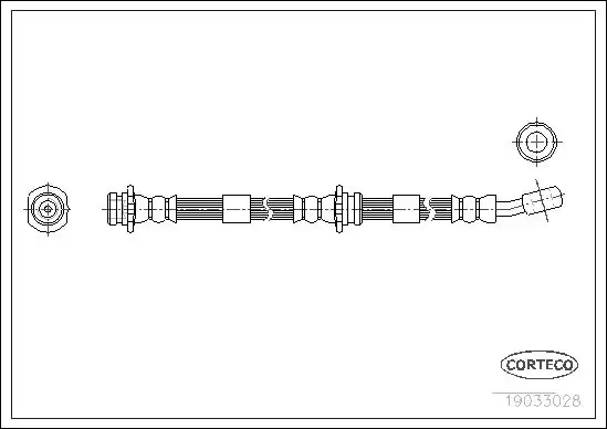 Μαρκούτσια Φρενων NISSAN MICRA 2000 - 2003 ( K11 ) CORTECO 19033028