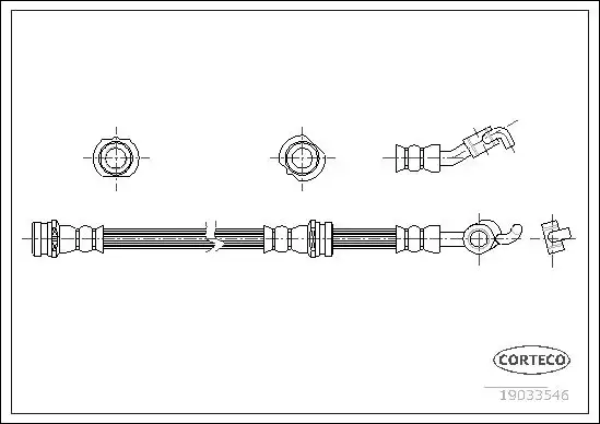 Μαρκούτσια Φρενων NISSAN MICRA 2003 - 2005 ( K12 ) CORTECO 19033546