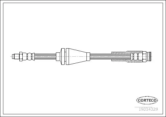 Μαρκούτσια Φρενων FIAT PANDA 2003 - 2009 ( 169 ) CORTECO 19034329