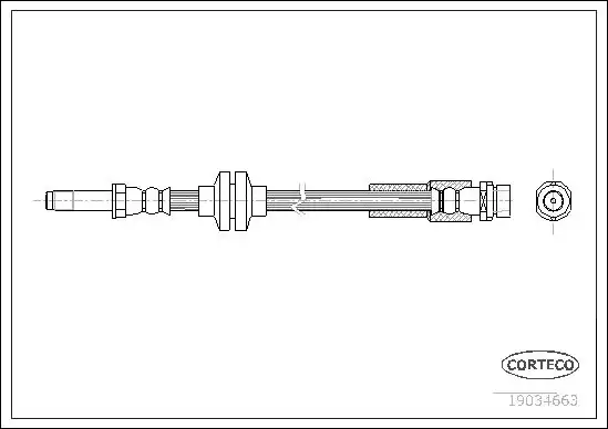 Μαρκούτσια Φρενων FORD FOCUS C-MAX 2003 - 2006 ( Mk1a )( C214 ) CORTECO 19034663