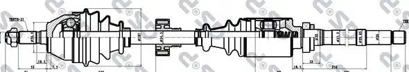 Ημιαξόνιο CITROEN XSARA 2000 - 2002 GSP 210017