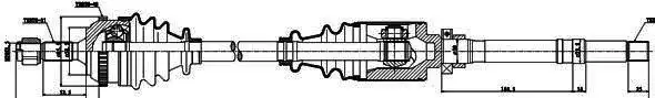 Ημιαξόνιο PEUGEOT 106 1996 - 2003 GSP 210049