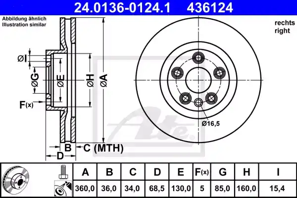 Δισκόπλακες PORSCHE CAYENNE 2010 - 2015 ( 958 ) ATE 24