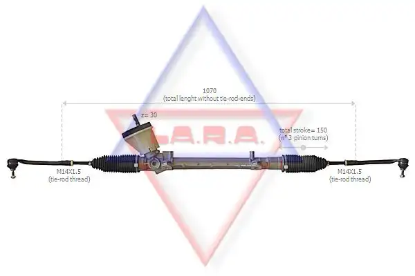 Κρεμαργιέρα & Αντλία Υδραυλικού RENAULT MEGANE 2008 - 2014 LA.R.A. 310040