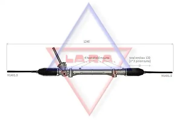 Κρεμαργιέρα & Αντλία Υδραυλικού RENAULT CLIO 2006 - 2009 LA.R.A. 310041