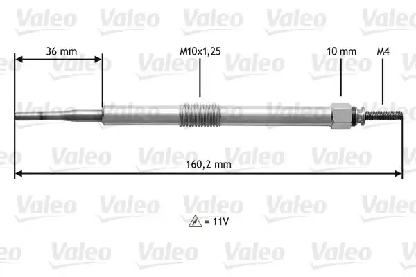 Προθερμαντήρας TOYOTA COROLLA 2002 - 2004 ( E120 ) VALEO 345144