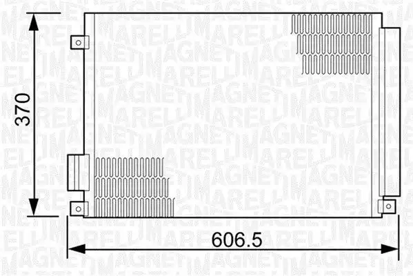 Ψυγείο A/C (Εξωτερικό) FORD KA 2008 - 2016 ( RU8 ) MAGNETI MARELLI 350203497000