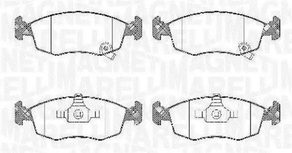 Τακάκια Σετ FIAT PANDA 2012 - MAGNETI MARELLI 363916060428