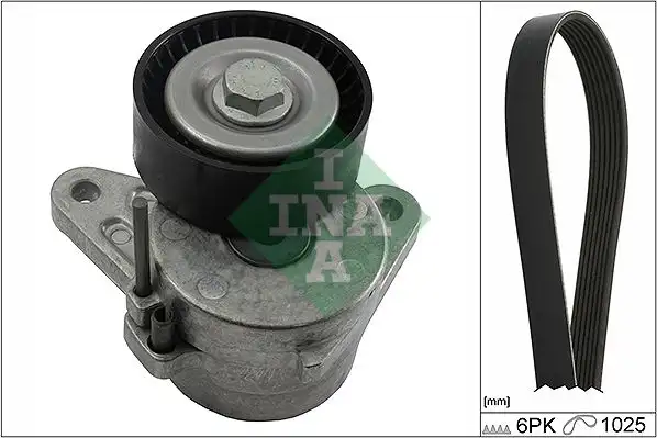 Σετ ιμάντων poly-V VW SCIROCCO 2008 - 2014 ( 137 ) INA 529 0167 10