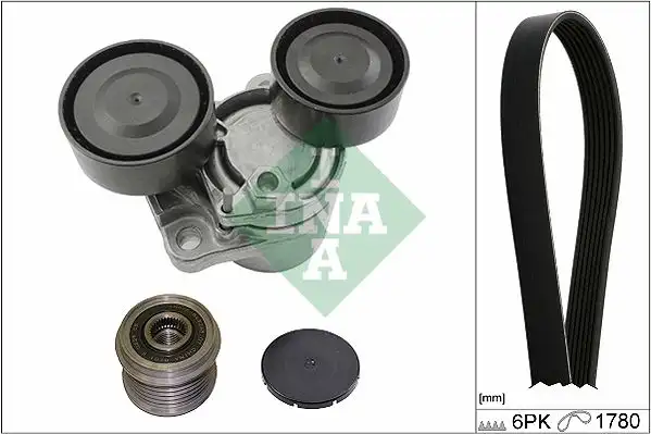 Σετ ιμάντων poly-V BMW 3 Series 2005 - 2011 ( E90/1/2/3 ) INA 529 0249 10