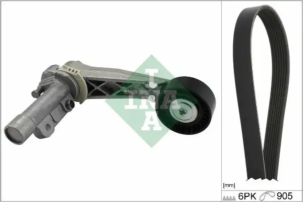 Σετ ιμάντων poly-V PEUGEOT 207 2006 - 2009 INA 529 0266 10