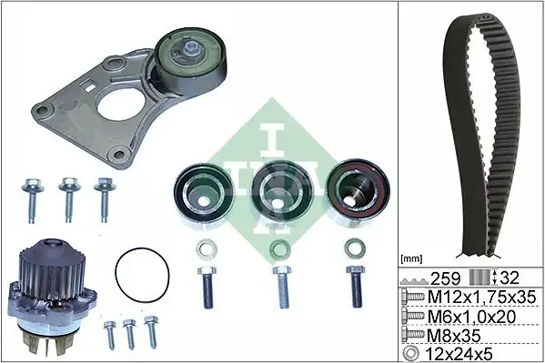 Αντλία νερού PEUGEOT 406 1996 - 1999 ( 8B ) INA 530 0259 31